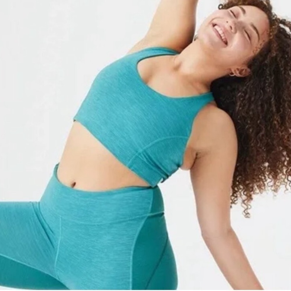 Outdoor Voices Doing Things Thrive Bra in Succulent/Jasper Blue Green XXXL NWT